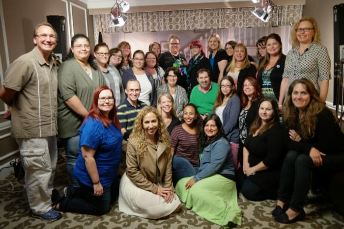 Phyllis Smith & Richard Kind Interview Group Picture.