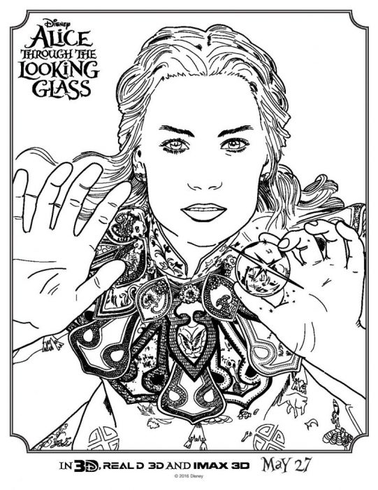AliceThroughTheLookingGlass Color Page