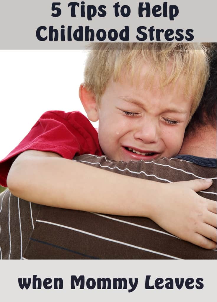 Stress in childhood is a given. We don't always know when it will hit, but we know it is inevitable. It can be wanting a toy that they can't have or possibly another child at school that is bullying them. But what about when a parent leaves the household?