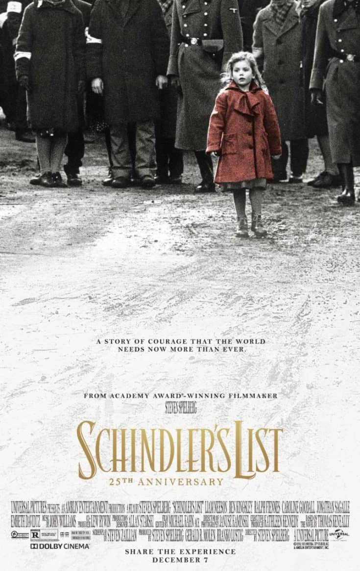 Schindlers List 25th Anniversary in theaters December7